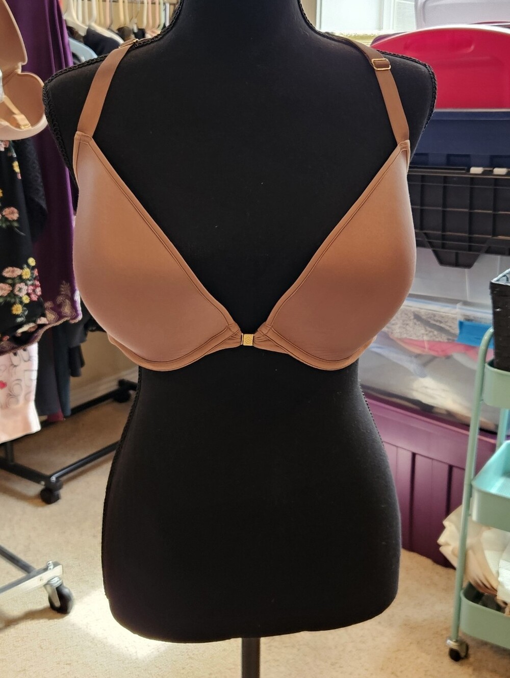Thirdlove Lace Racerback Adjustable  Front-Closure Bra Dusty Rose 38D / 40C